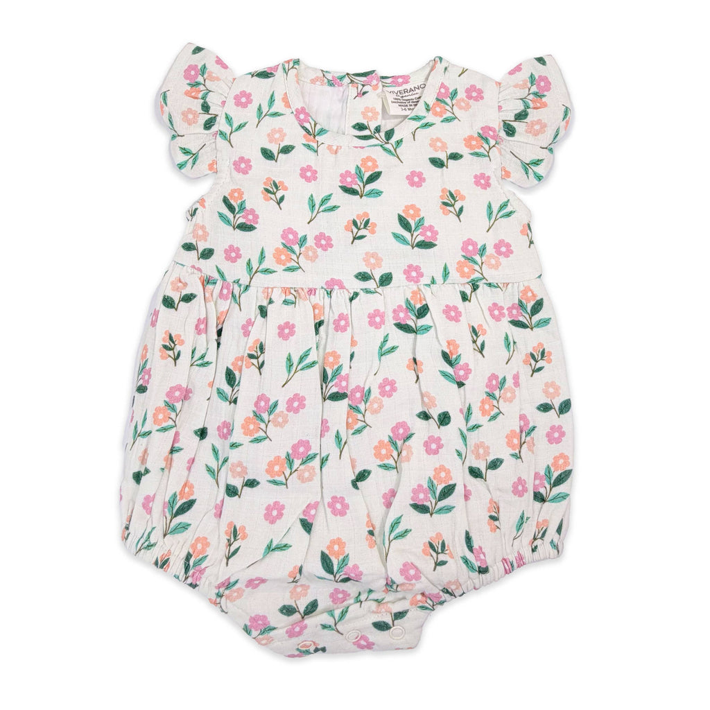 Bloom Baby Ruffle Romper + Headband (Organic Muslin)
