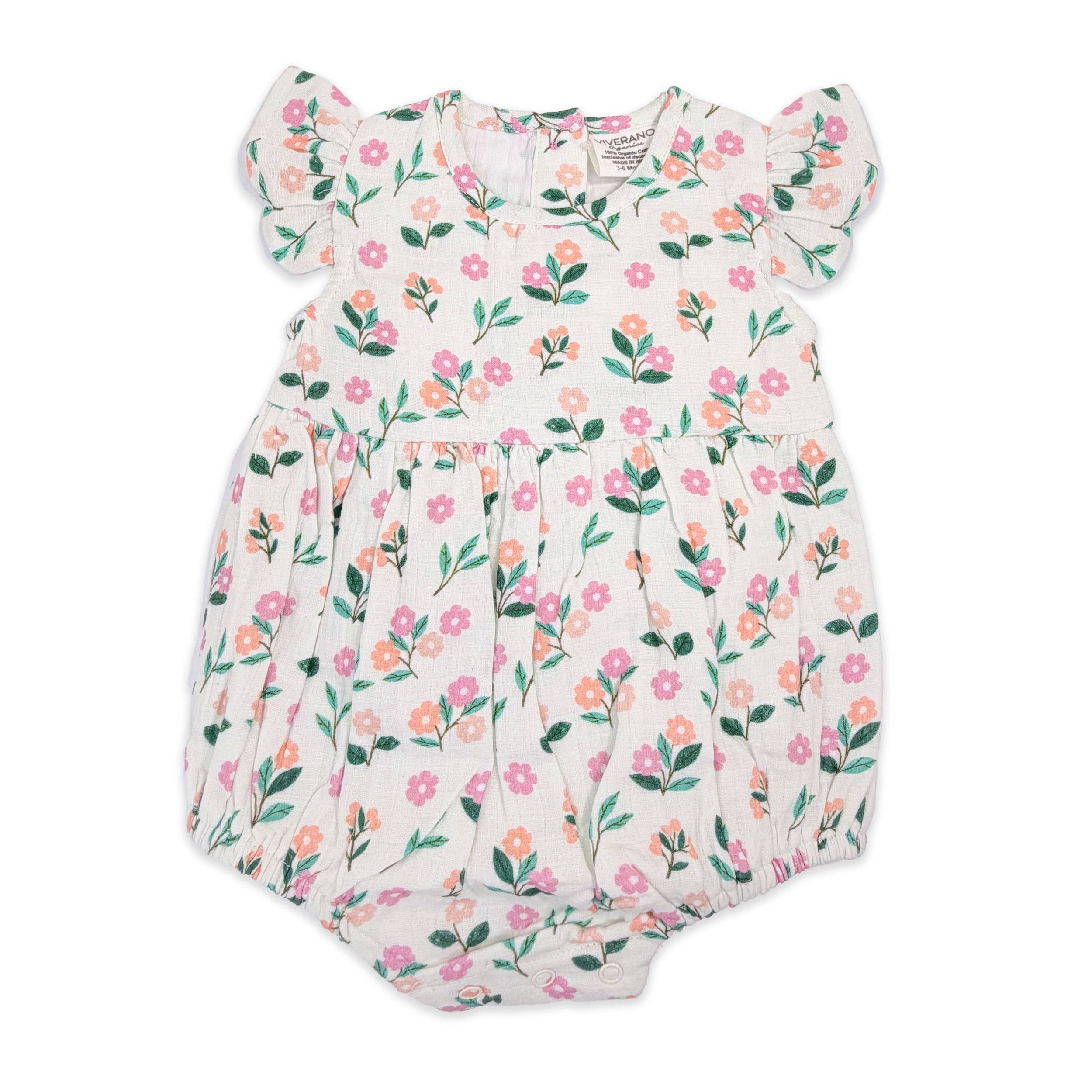 Bloom Baby Ruffle Romper + Headband (Organic Muslin)
