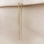 Detailed Chain Drop Earrings