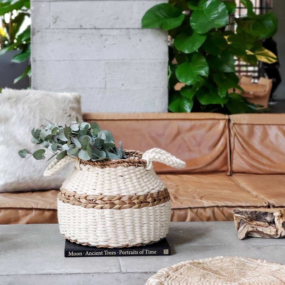 Handwoven Wicker Storage Basket • Ula Blanco Basket