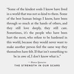 The Strength In Our Scars