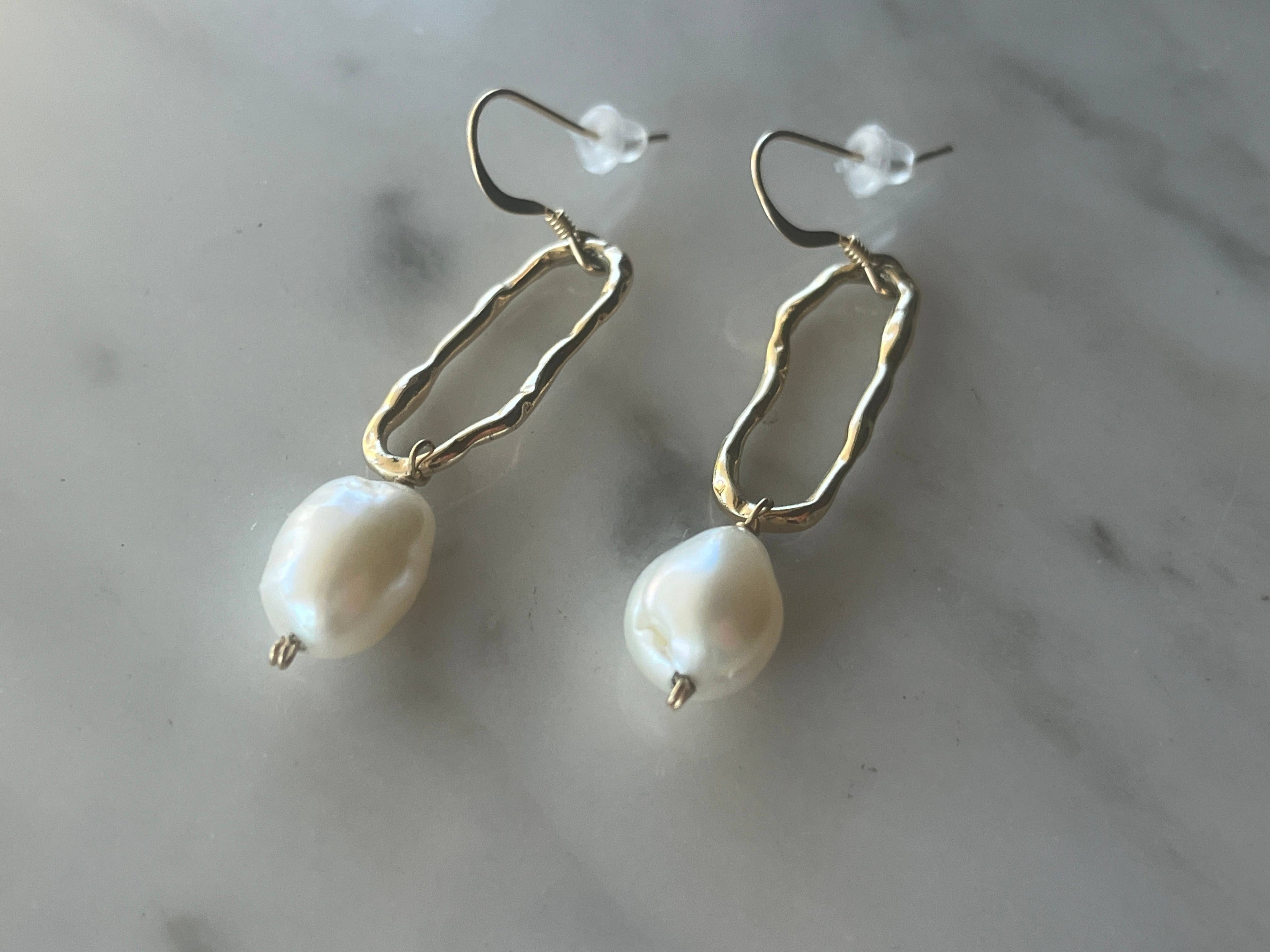 Wabisabi Pearl Dangle Earrings