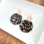 Zoey Earrings - Black & Bronze // Jewelry, Fall