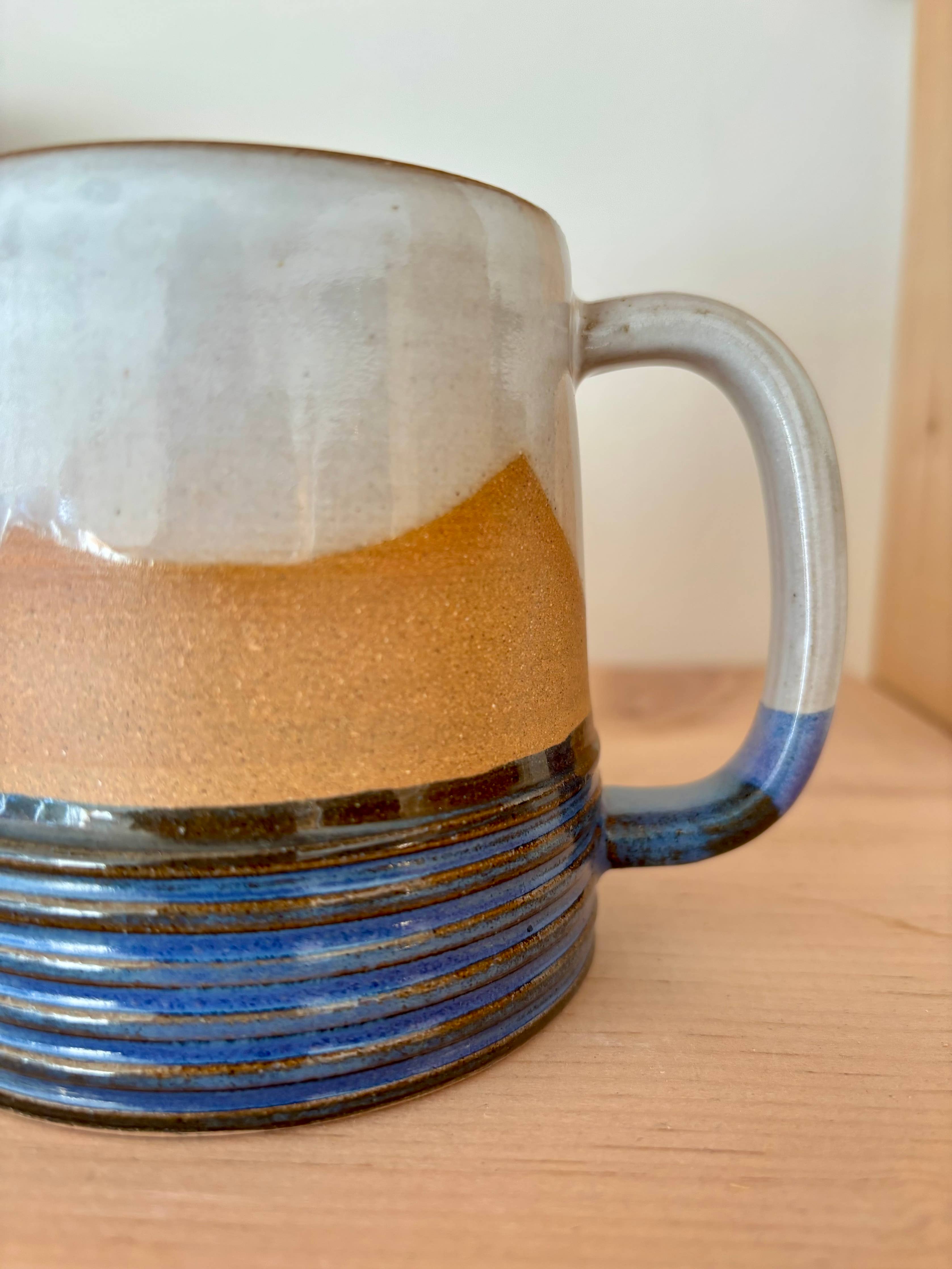 Handmade Ceramic Earth Lines Mug