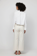 Sherman High Rise Relaxed Jean, Vanilla
