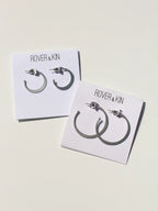 Hammered Hoop Earrings