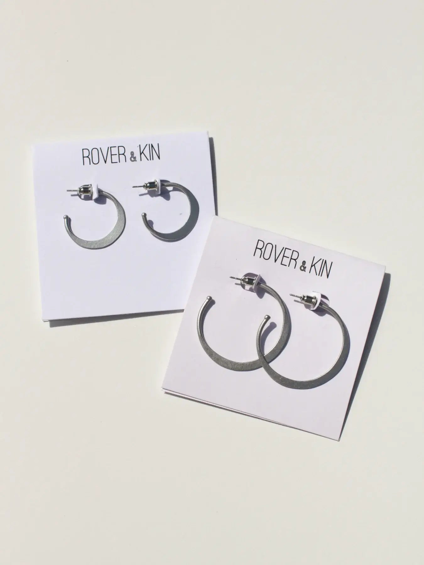 Hammered Hoop Earrings