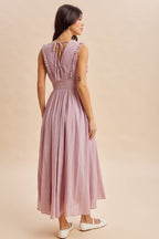 EYELET LACE MAXI DRESS