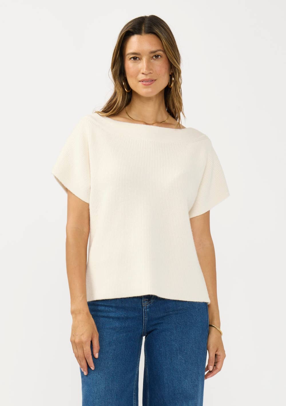Short Sleeve Sweater Top