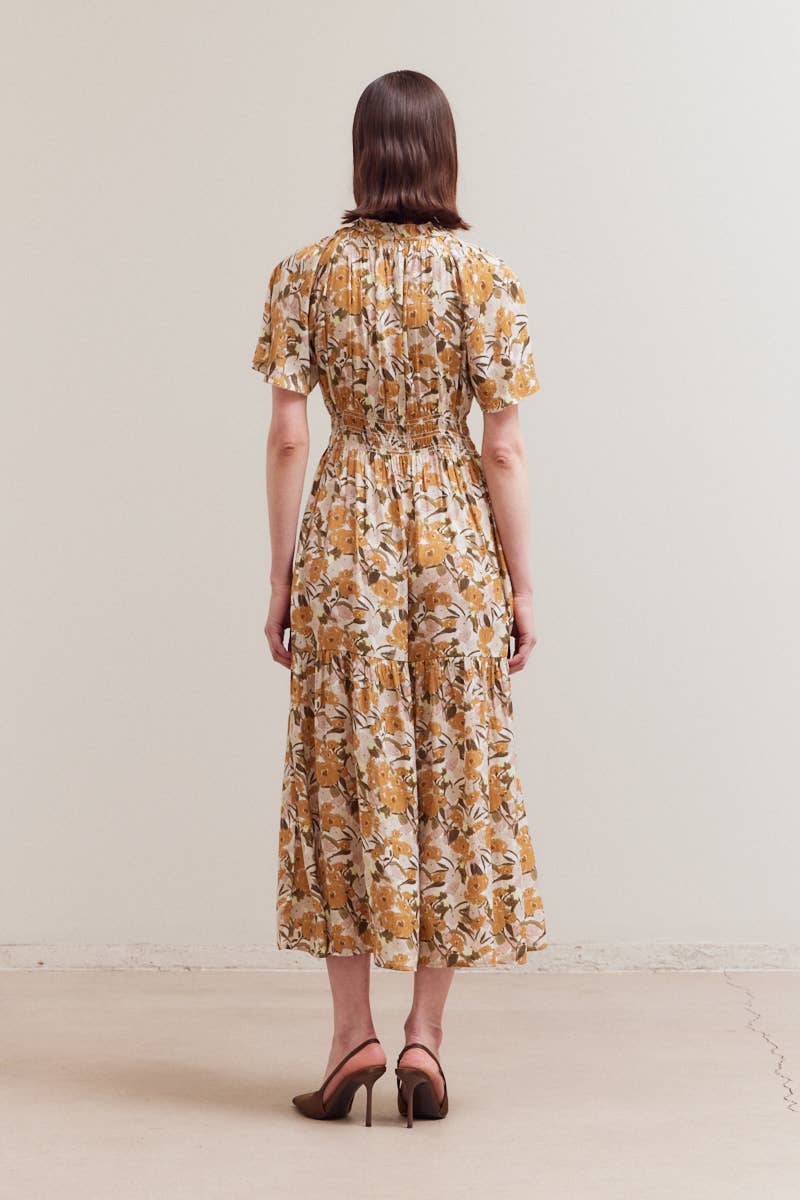 RAGLAN SLEEVE TIER MAX DRESS