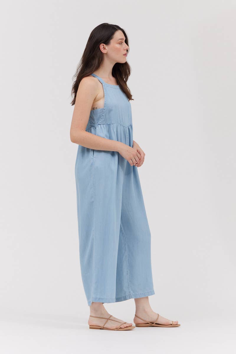 CHAMBRAY JUMPSUIT
