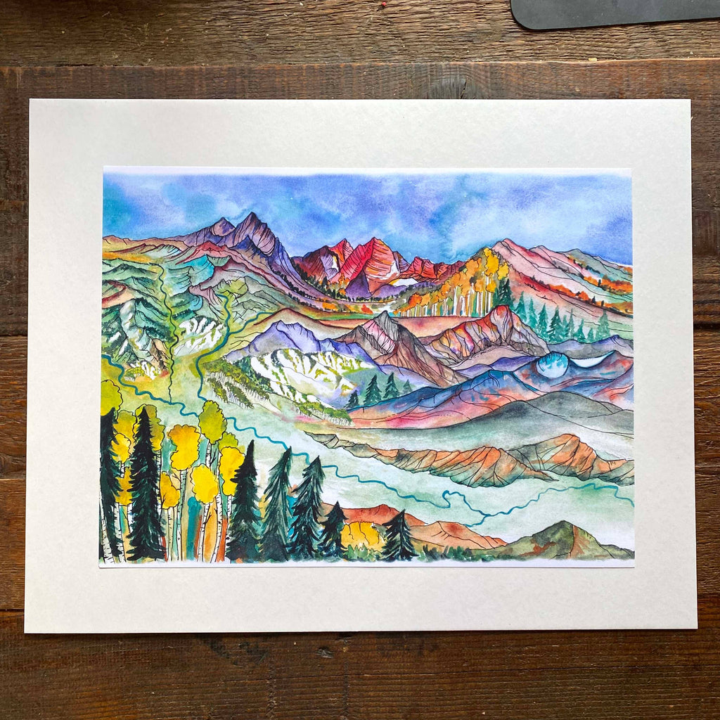 Mountain Art 12x16 print: The Roaring Fork Valley
