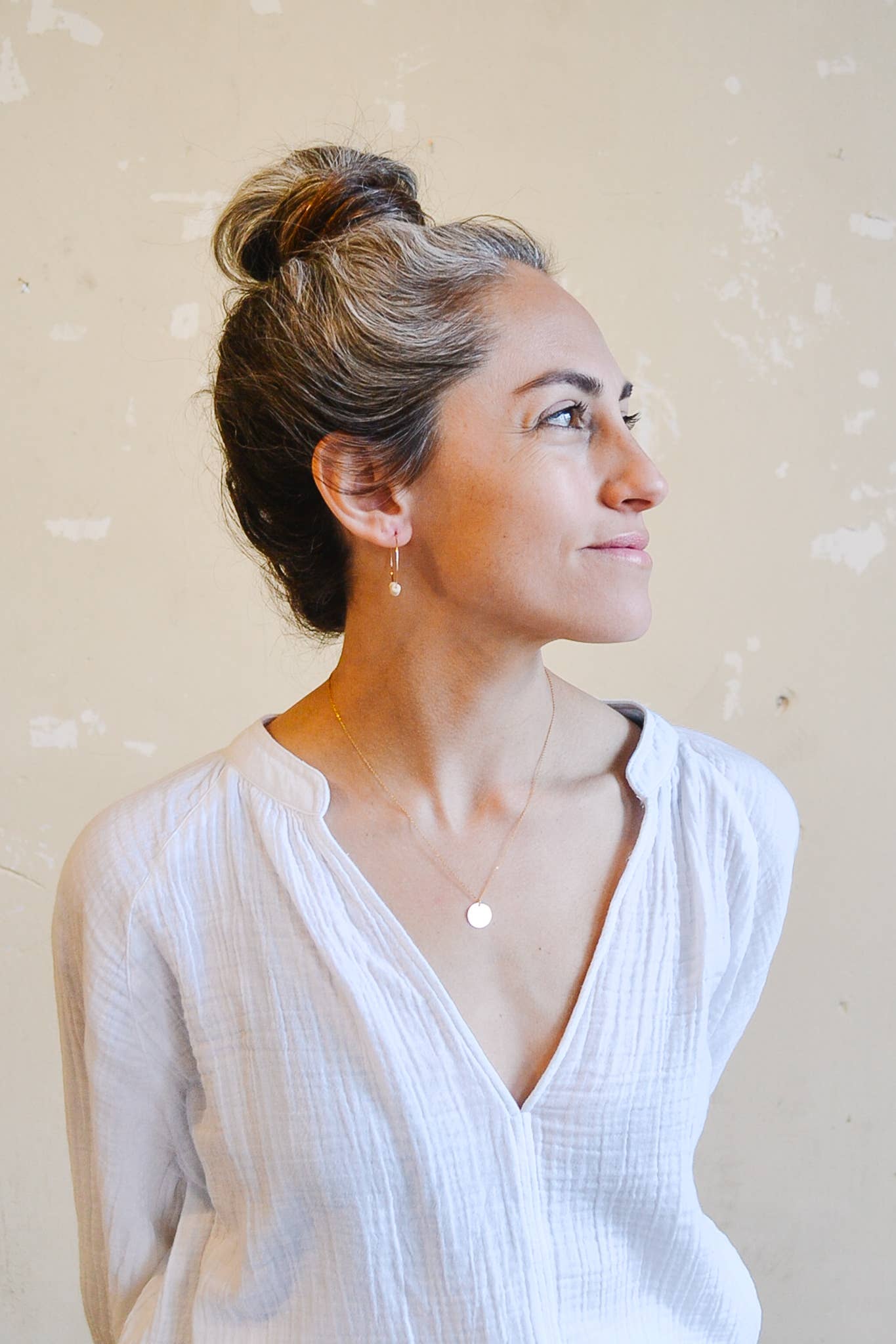 Gold Fill Disc Necklace