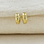 Leaves Huggie Earrings