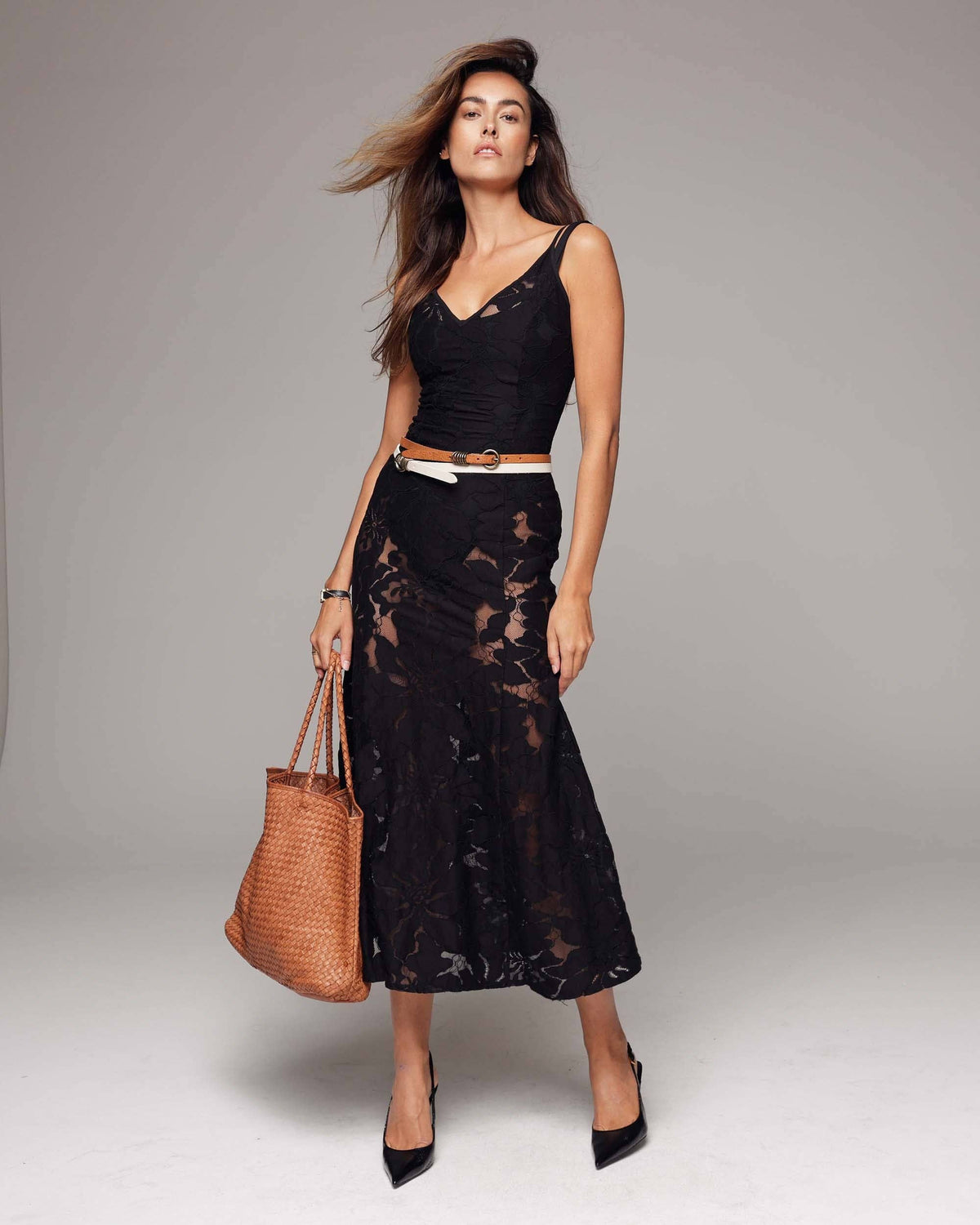 Alie Skinny Leather Belt