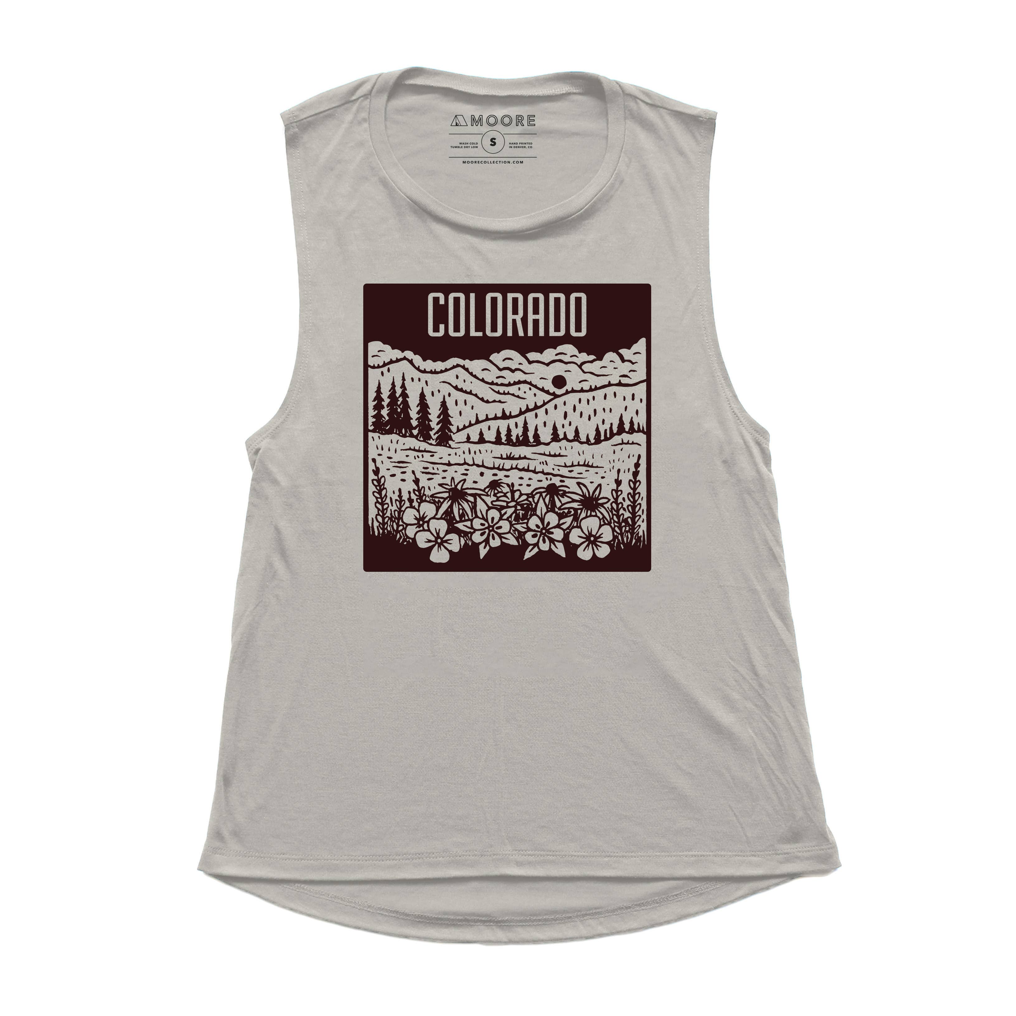 Ladies Colorado Mountain Tank-Dust