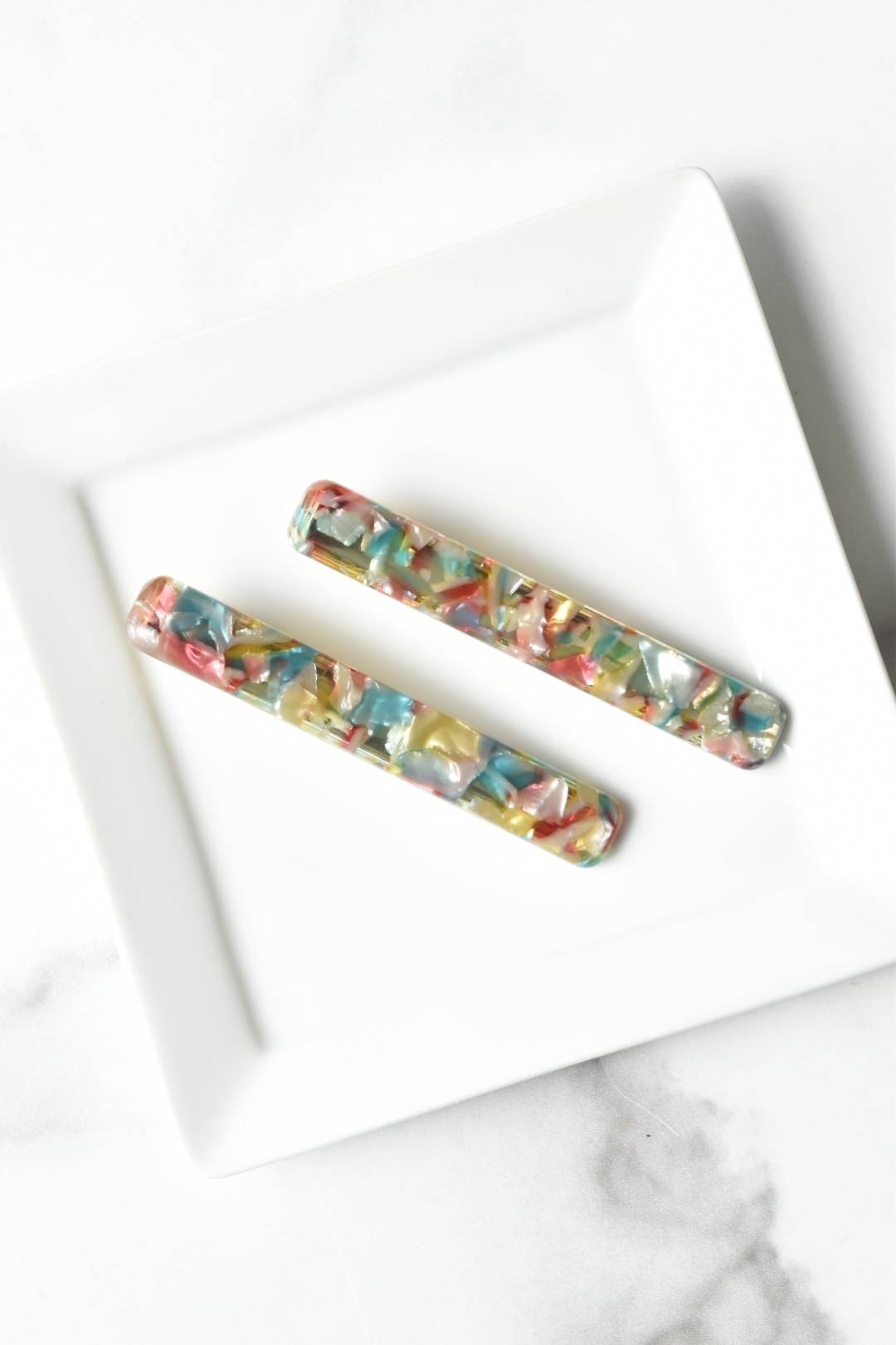 Long Rectangle Hair Clip Set 2 Pack