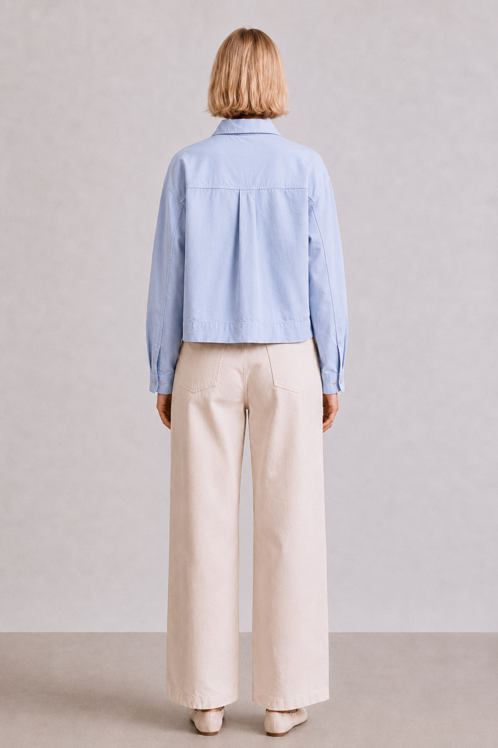 Relaxed Fit Cropped Shirt