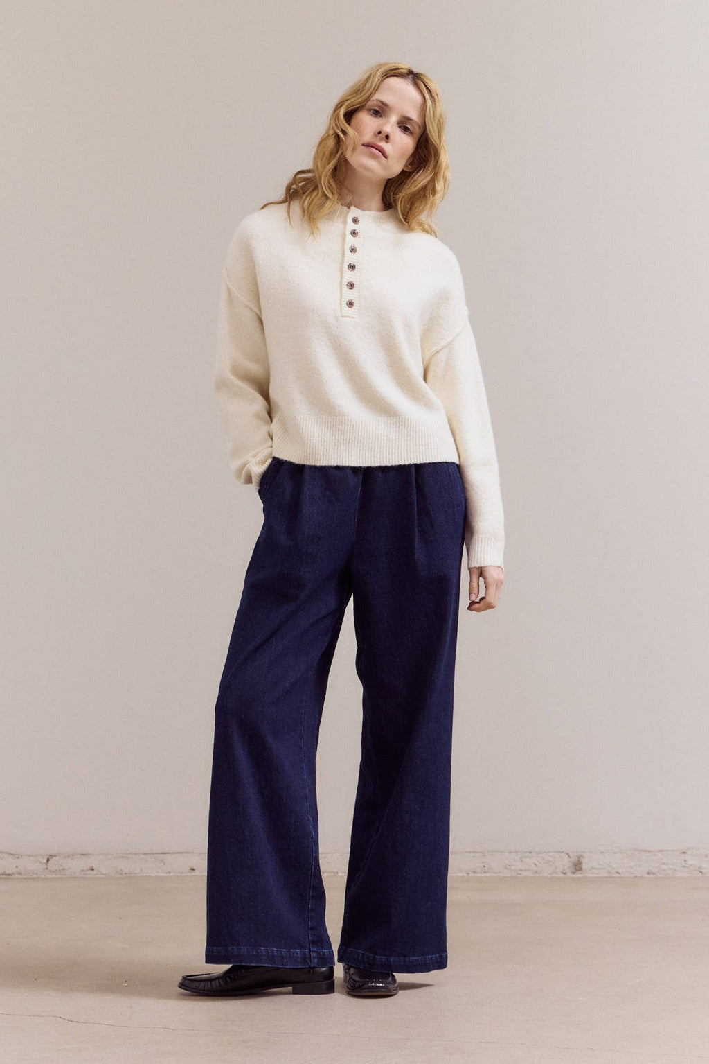 Half Button Down Sweater