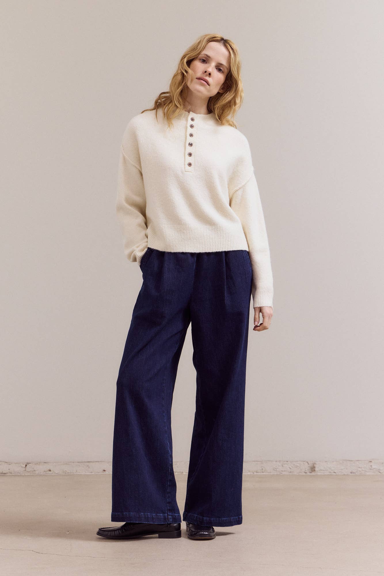 Half Button Down Sweater