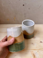 Handmade Ceramic Earth Lines Tumbler