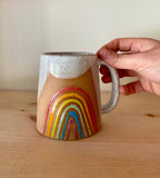 Handmade Ceramic Rainbow Mug
