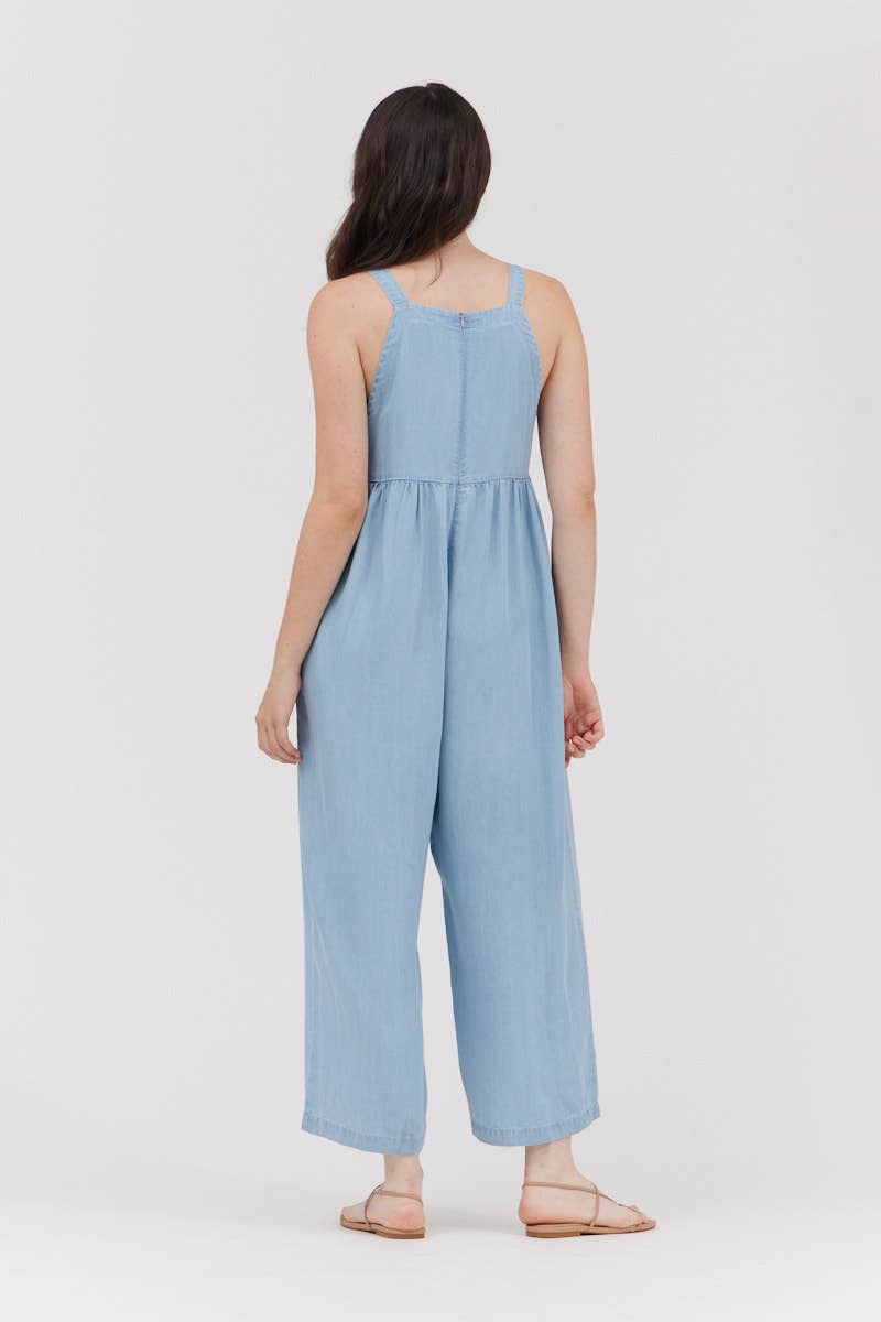 CHAMBRAY JUMPSUIT