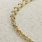 Diamond Cut Detailed Chain Necklace