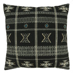 Embroidered Mudcloth Throw Pillow