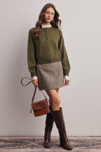 Classic Knit Button Front Cardigan