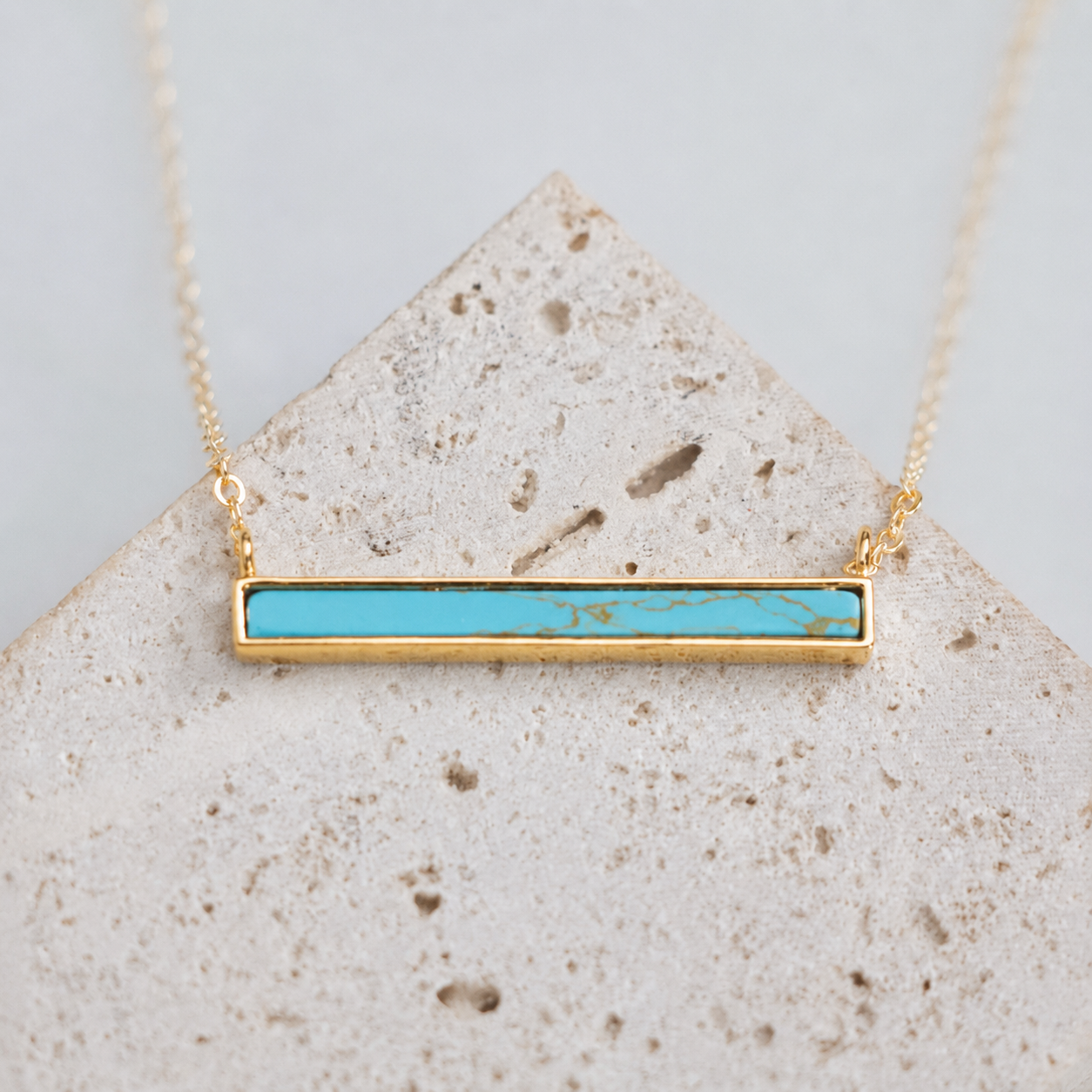 Turquoise Bar Necklace