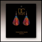 Canyon Rust Abstract Short Drop Handmade Earrings