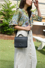 Small Black Leather Crossbody