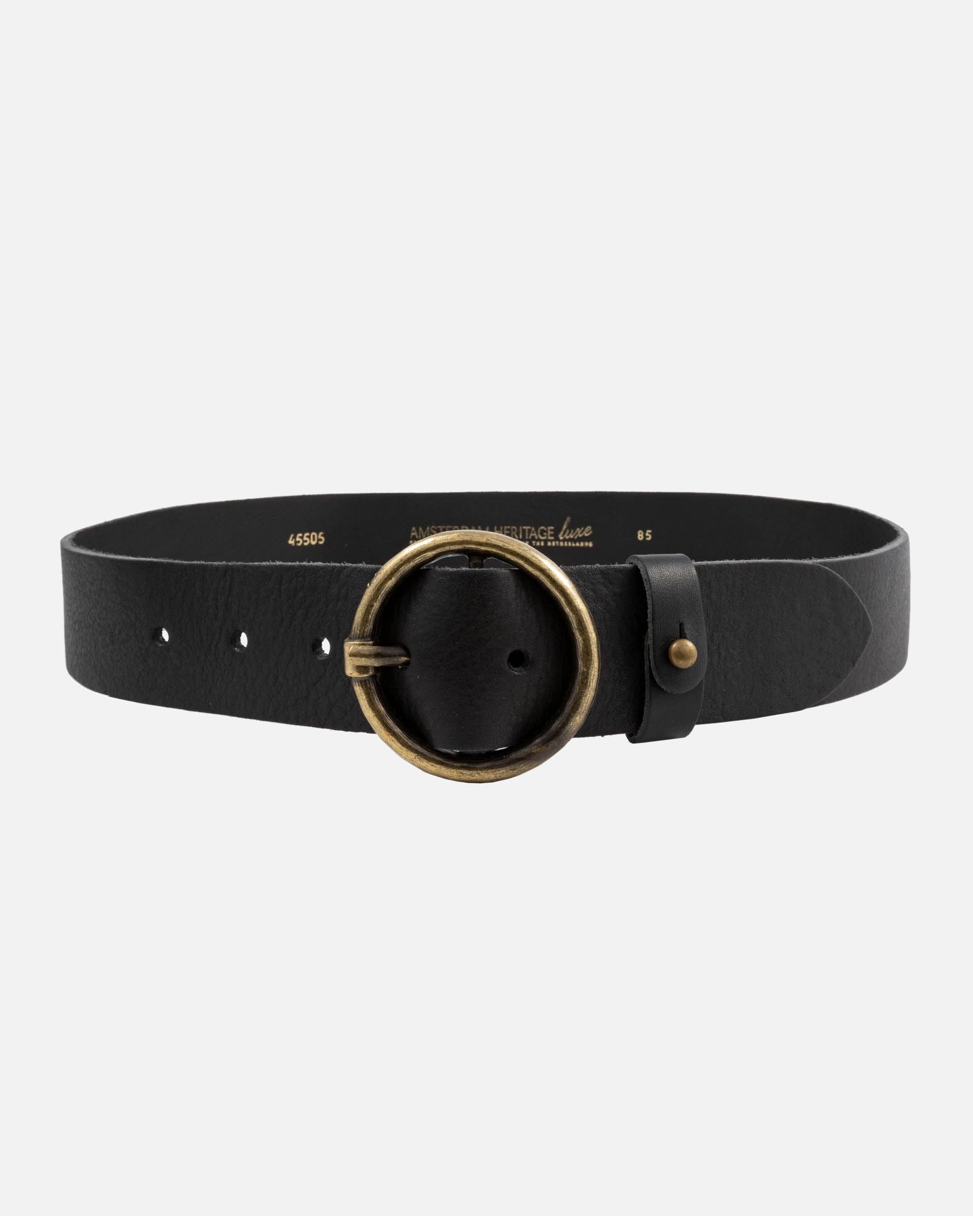 Pip 2.0 Vintage Full-Grain Leather Belt-Black