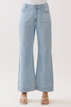 Rosa Light Weight A-Line Darted Jeans