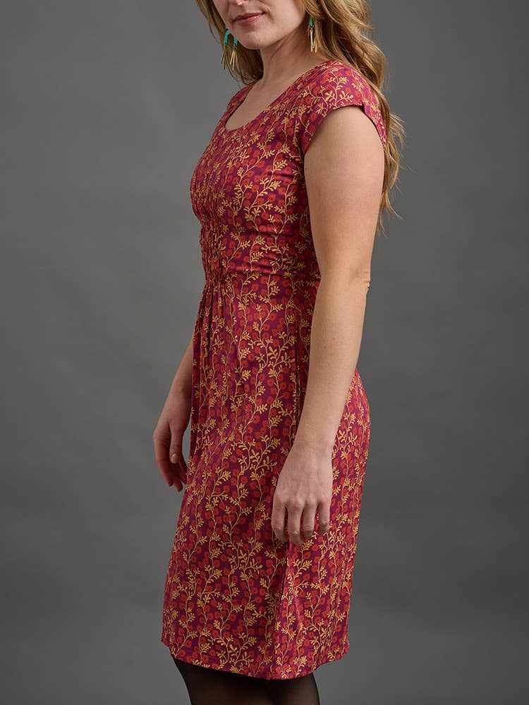 Artsy Traveler Dress Berry Poppy