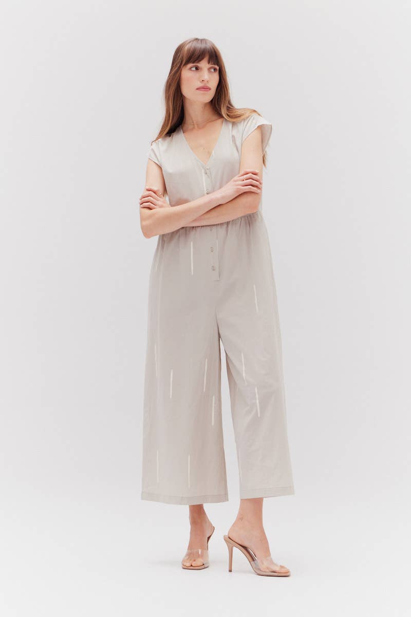 Matchstick Print Jumpsuit