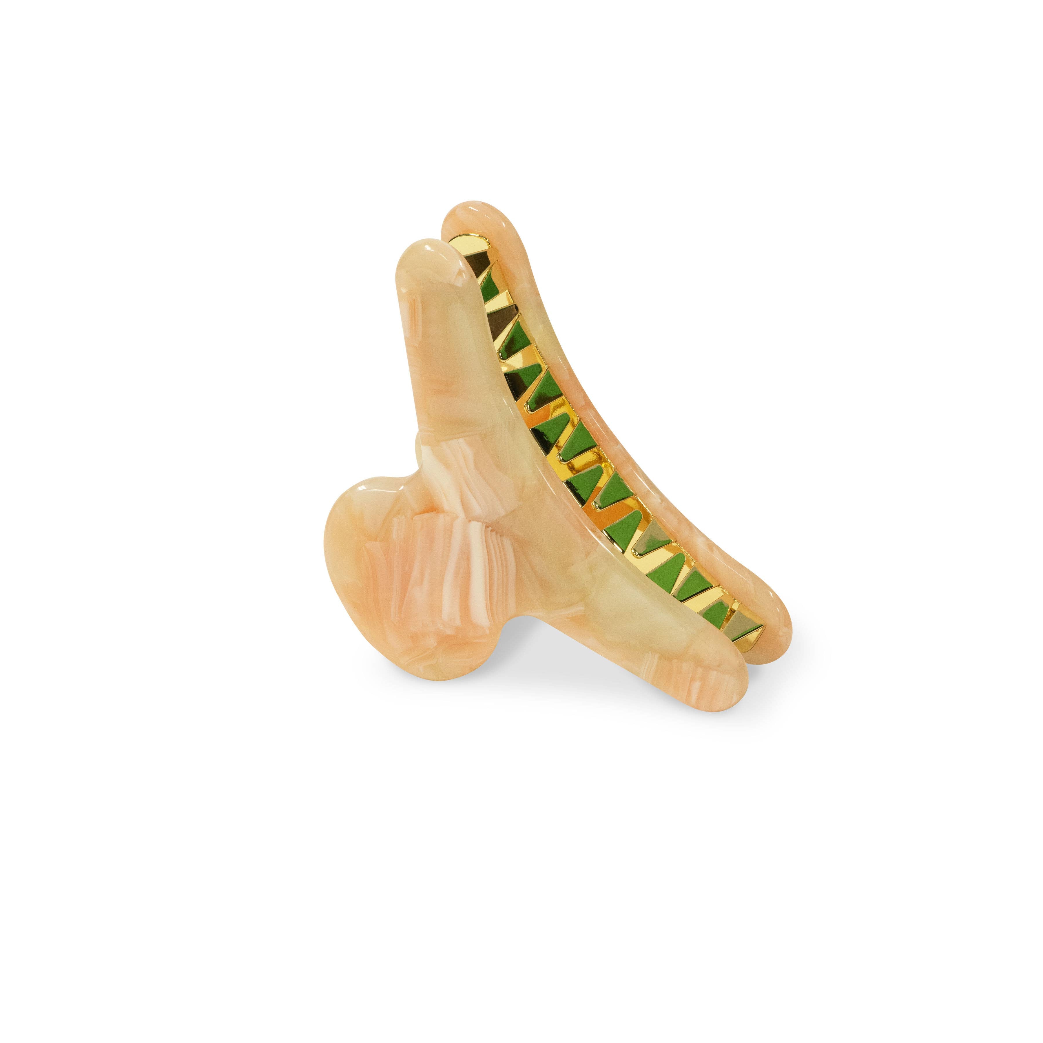 French Hair Claw in Creamsicle