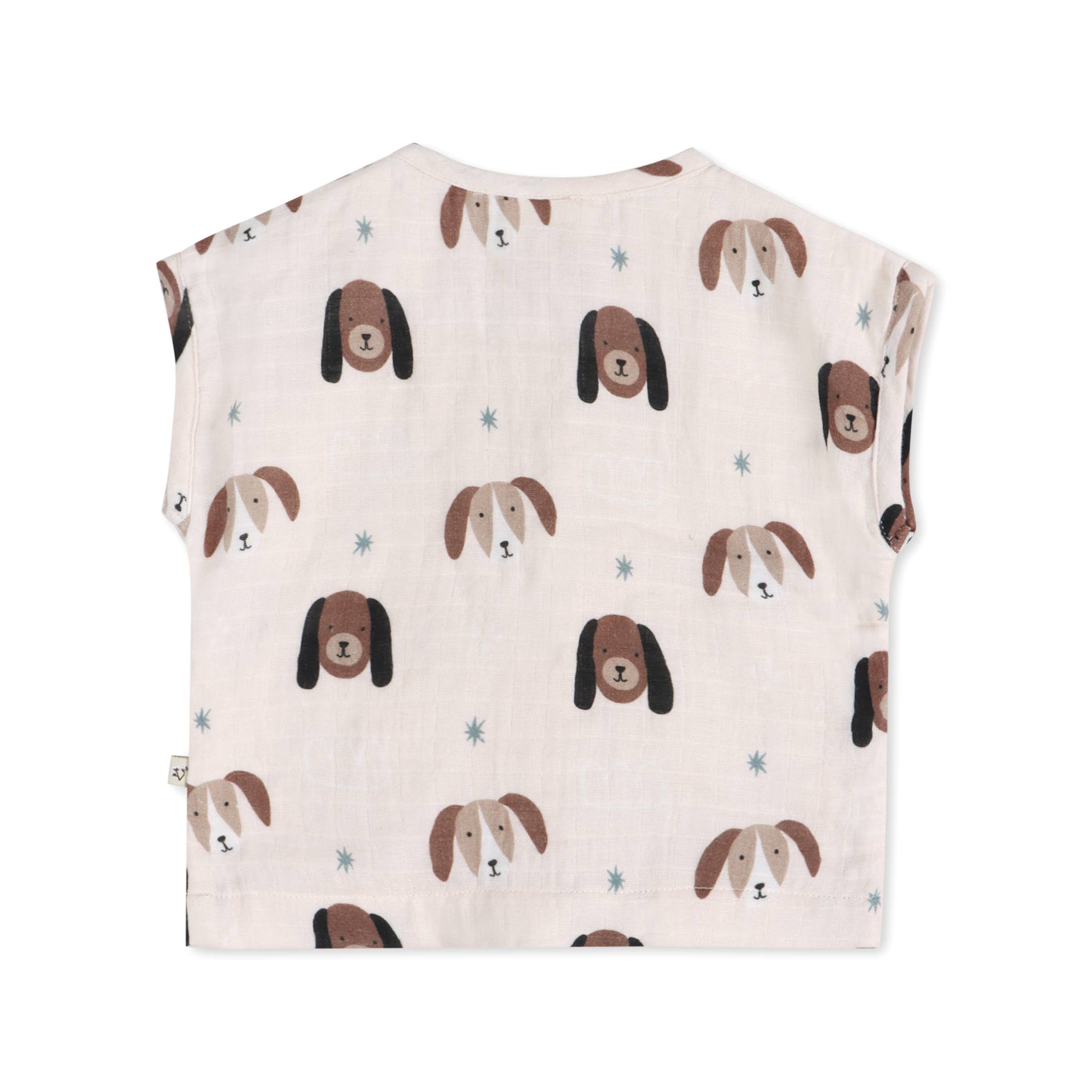 Doggies Baby Top + Shorts Set (Organic Muslin)