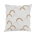Shoreline Serenity Scallop Design Throw Pillow