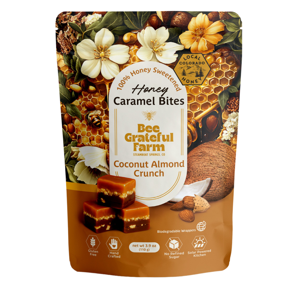 Coconut Almond Crunch Honey Caramel Bites