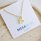 11:11 Stamped Heart Necklace - Angel Number