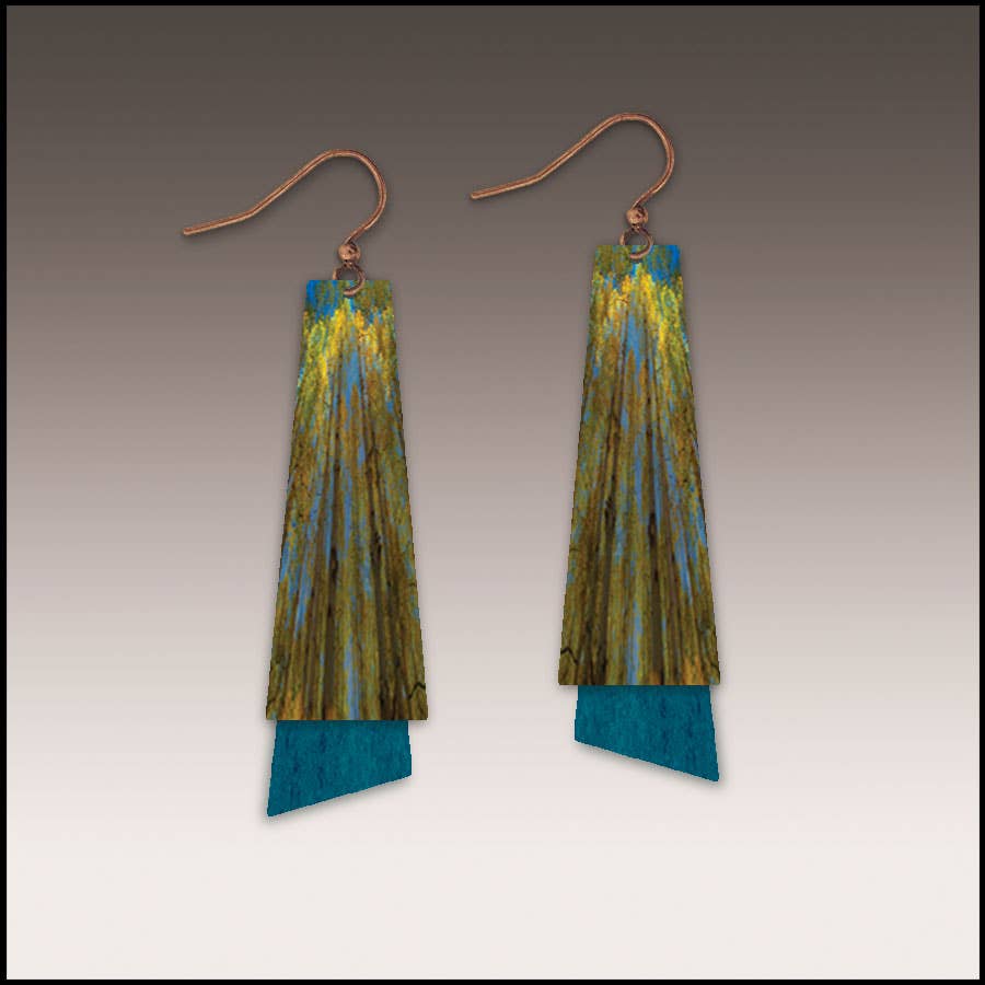 Bright Summer Aspen Nature Flutter Multilayer Earrings