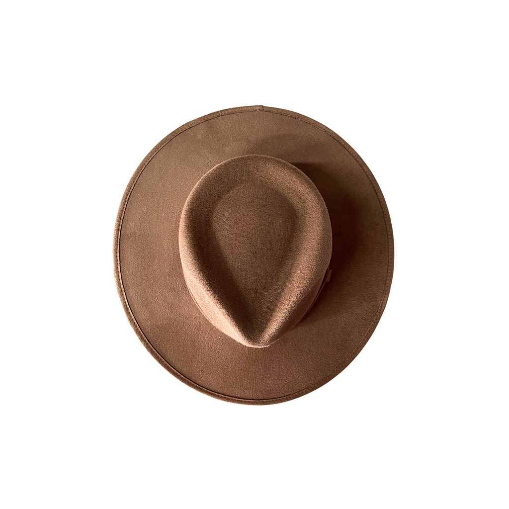 Vegan Suede Tear Drop Hat