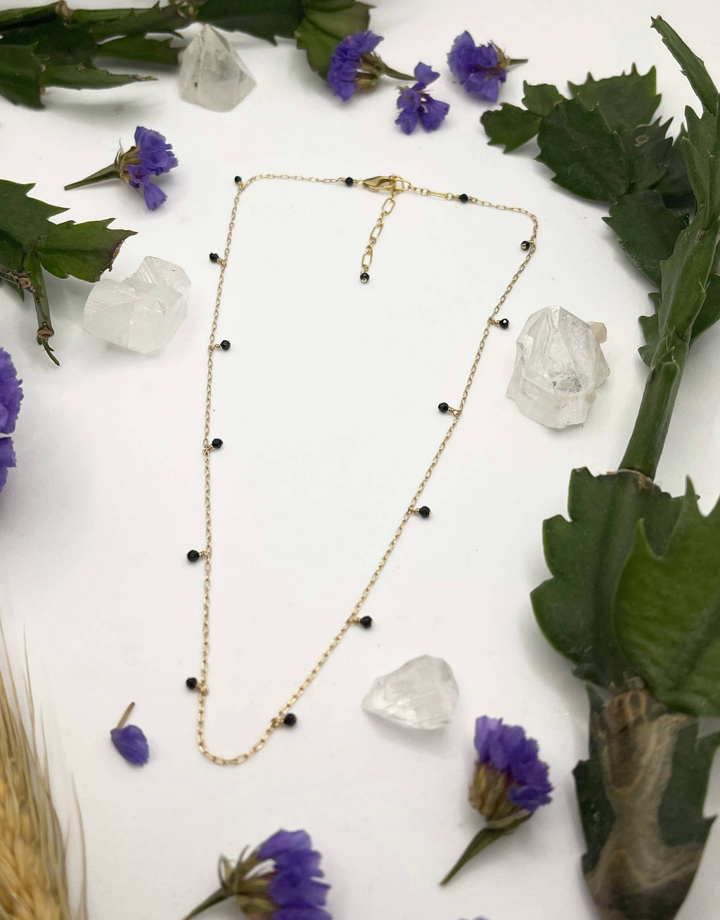 Stone Bead Choker Necklace