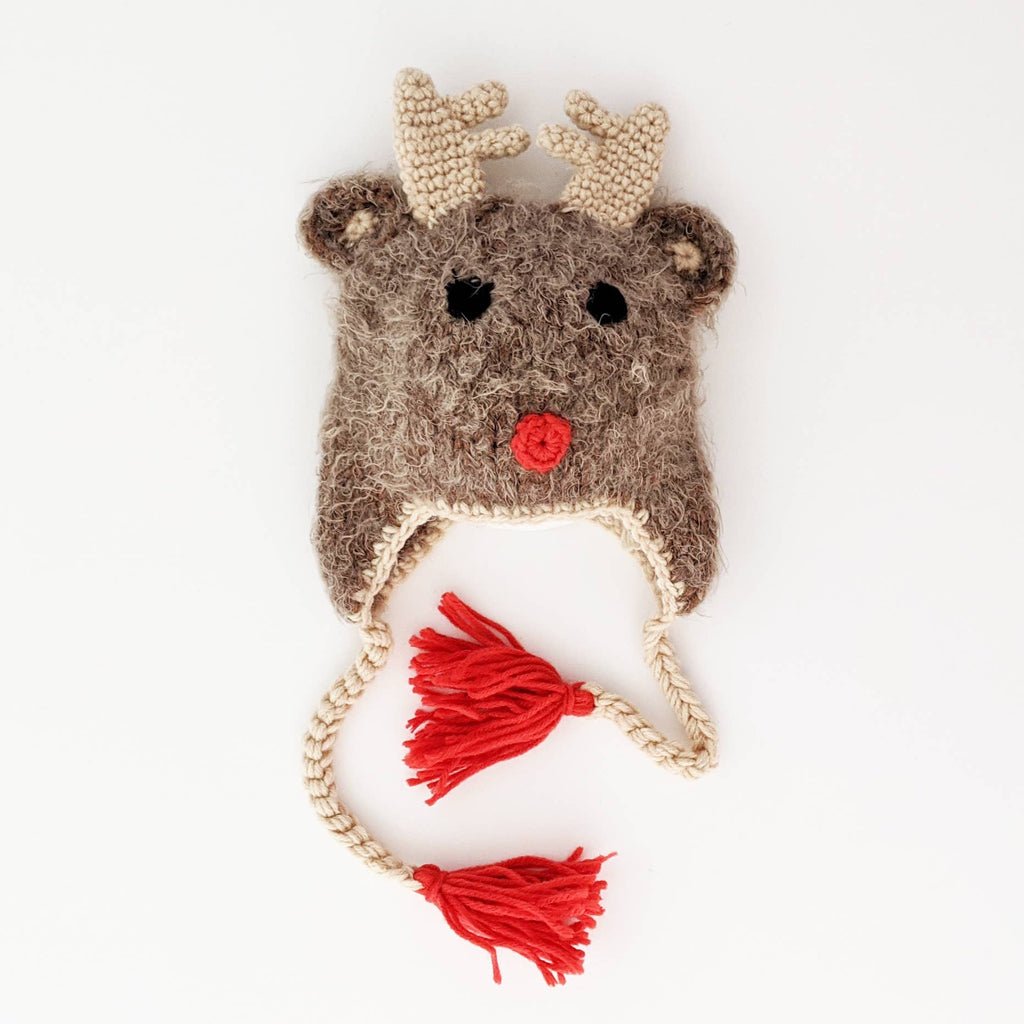 Rudolph Reindeer Beanie Hat