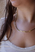 Sol Necklace Herringbone 4mm