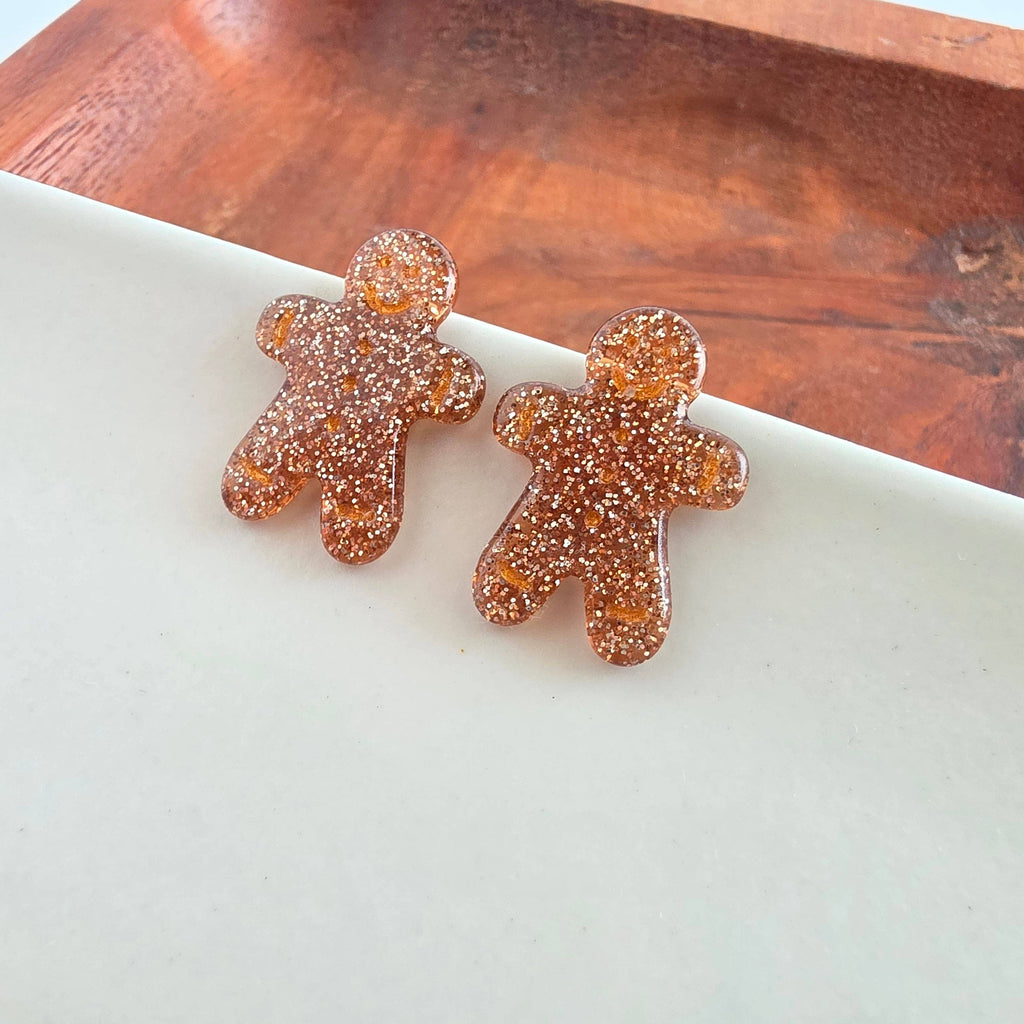 Gingerbread Man Studs