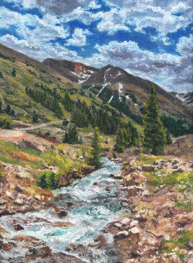 Dancing with the Mountains Print