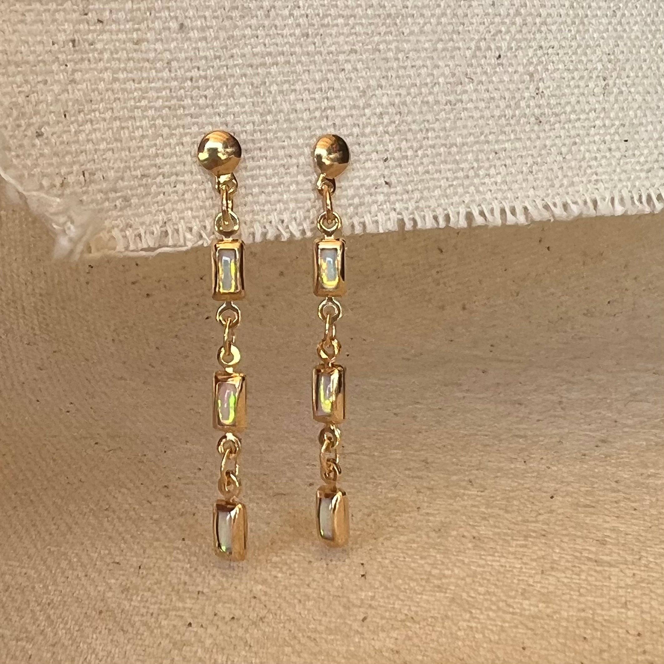 Opal Drop Earrings